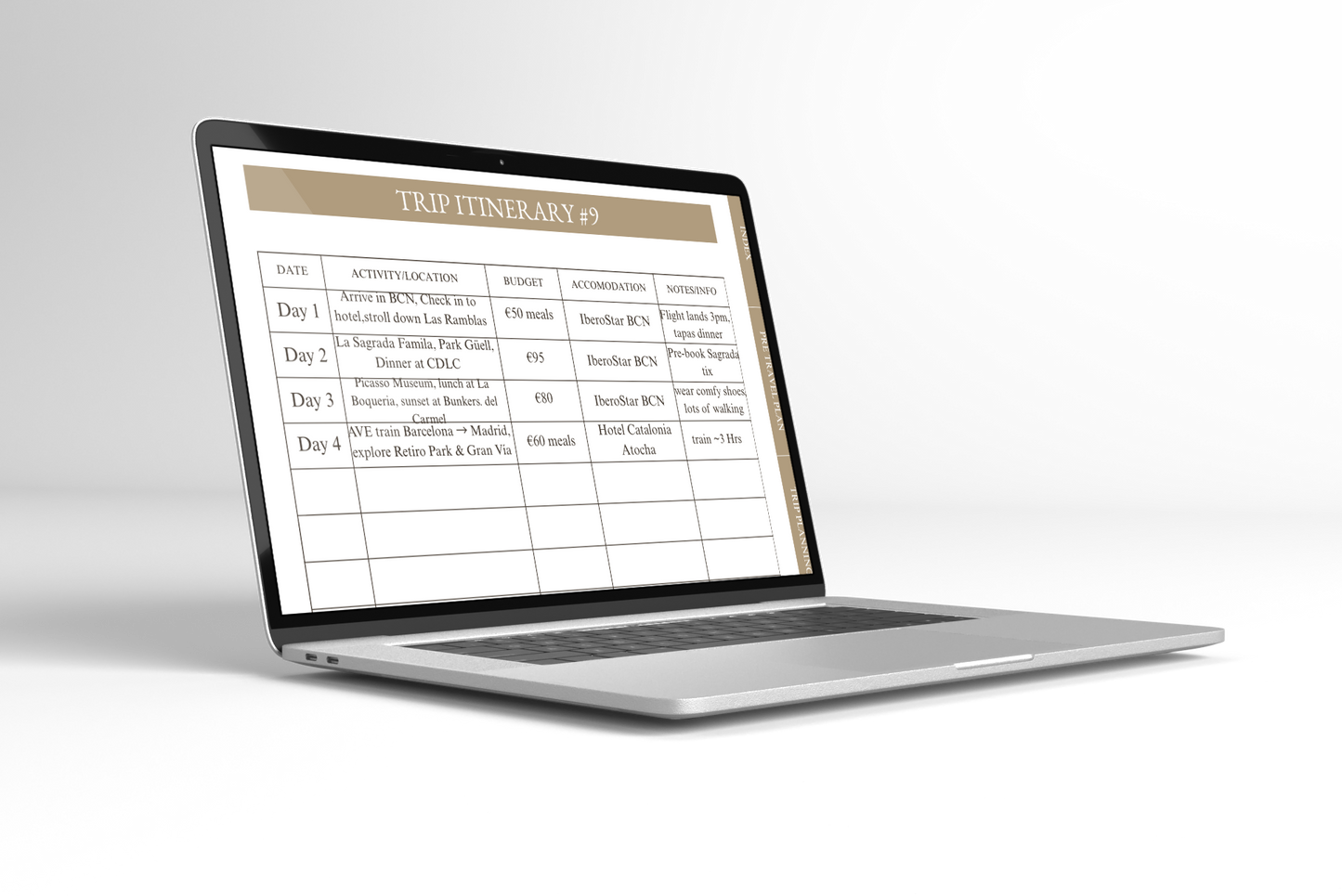 Digital Travel Journal – All-in-One Travel Planner & Organizer